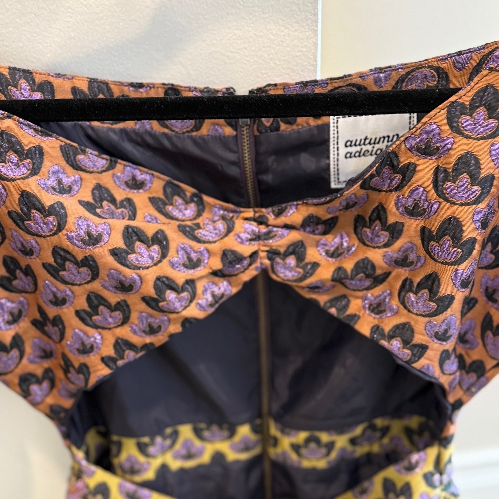 Autumn Adeigbo Makenna Brocade Cutout Dress – Custom Tailored Size 2-4 - Picture 10 of 12